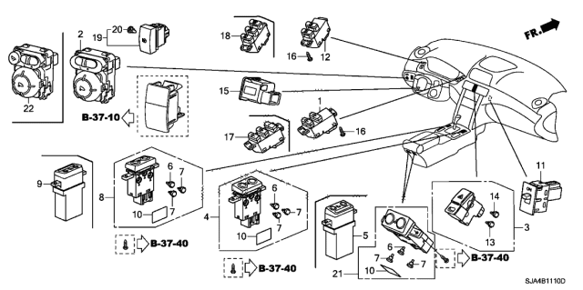 2010 Acura RL Switch Diagram