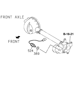 1996 Acura SLX 4 Door 4XS (BASE) KA 4AT Differential Switch Diagram