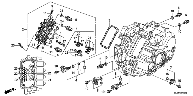 2013 Acura RDX Pipe Assembly (11X27) Diagram for 22740-RT4-000