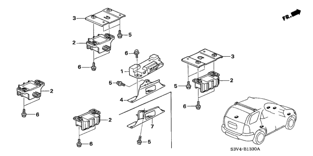 2006 Acura MDX TPMS Unit Diagram