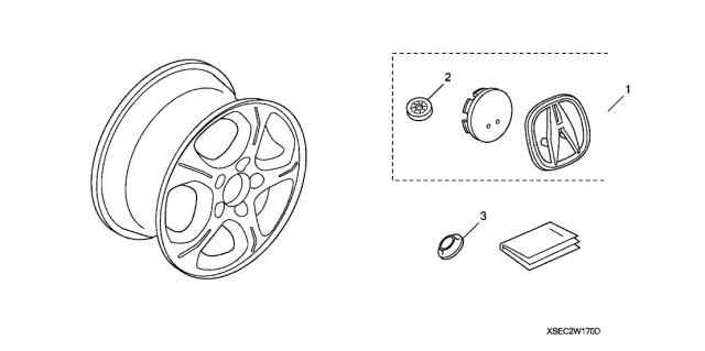 2005 Acura TSX High Performance Wheel Diagram