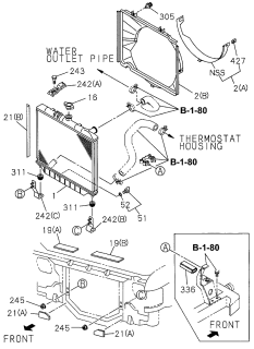 1996 Acura SLX Guide, Fan Diagram for 8-94375-337-5