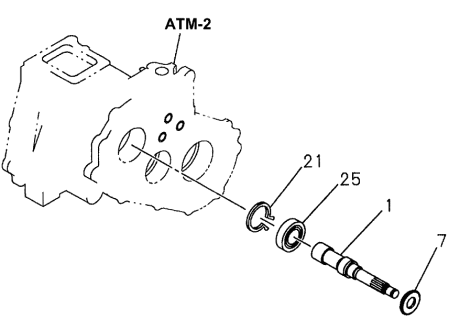 1996 Acura SLX 4 Door 4LS (PREMIUM) KA 4AT AT Transfer Gear - Input And Idle Diagram