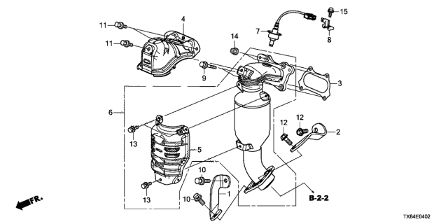 2017 Acura ILX Cover Diagram for 18121-5A2-A10