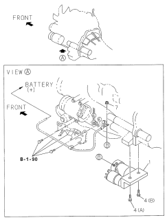 1998 Acura SLX 4 Door 4LS (PREMIUM) KA 4AT Starter Diagram