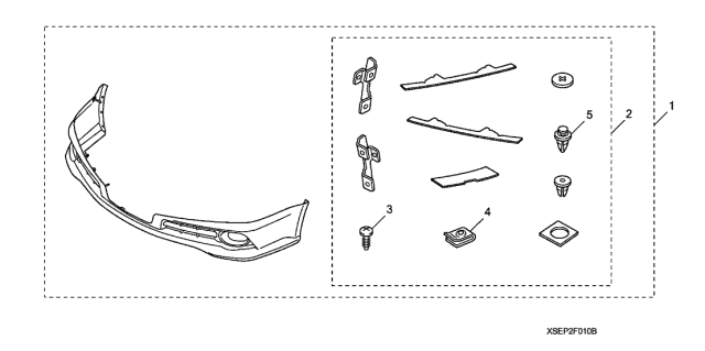 2007 Acura TL Spoiler Hardware Kit Diagram for 08F01-SEP-200R3