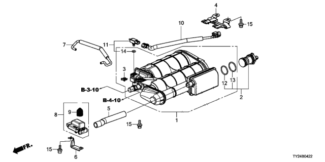 2017 Acura RLX Canister (4WD) Diagram