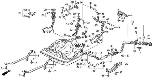 1992 Acura Vigor Tapping Screw (4X8) Diagram for 93901-24120