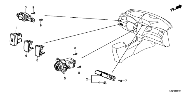 2014 Acura ILX Hybrid Switch Diagram