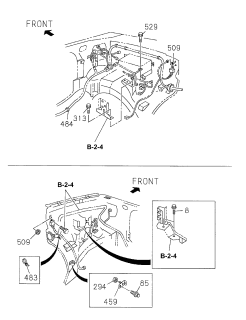 1998 Acura SLX Wire Harness Clips - Bolts Diagram 1