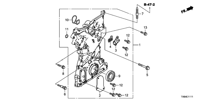 2017 Acura ILX Bolt, Special (8X80) Diagram for 90002-5A2-A00