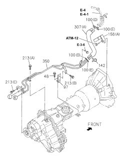 1999 Acura SLX 4 Door 4LS (PREMIUM) KA 4AT Fuel Piping Diagram 3