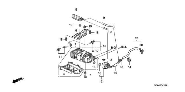 2005 Acura TSX Canister Diagram