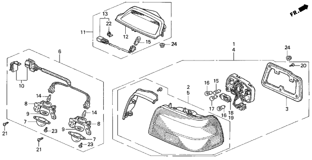 1993 Acura Vigor Taillight Diagram