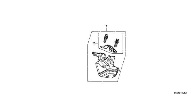 2014 Acura ILX Lock Assembly,Steerin Diagram for 06351-TX6-A11