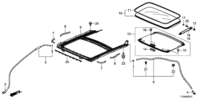 2016 Acura RLX Screw, Tapping (4X10) (Po) Diagram for 70617-TK8-A01