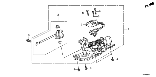 2012 Acura TSX Set Sensor Assembly, P Diagram for 74967-TL4-G31