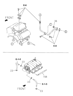 1998 Acura SLX Emission Hose Diagram