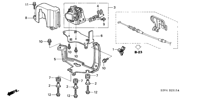 2006 Acura MDX Clamp, Wire (Black) Diagram for 17881-P8F-A01