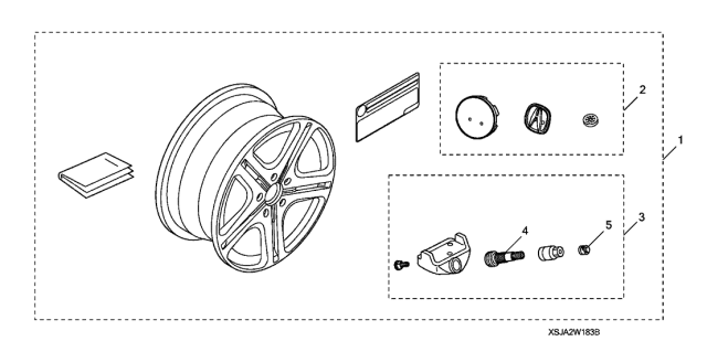 2007 Acura RL Alloy Wheel Diagram 2