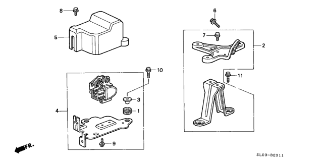 2000 Acura NSX 2 Door NSX-T KA 6MT Drive By Wire Diagram