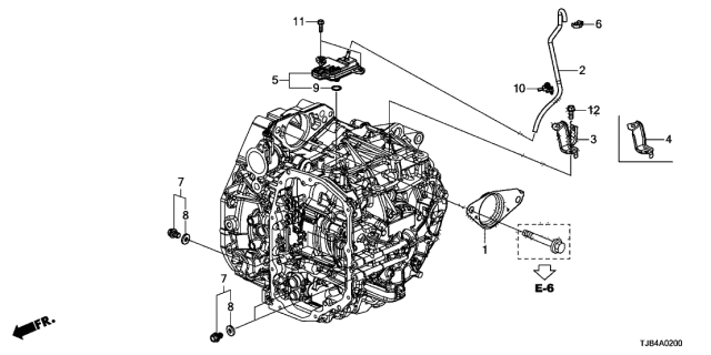 2020 Acura RDX Clamp, Breather Tube Diagram for 41936-P1D-003