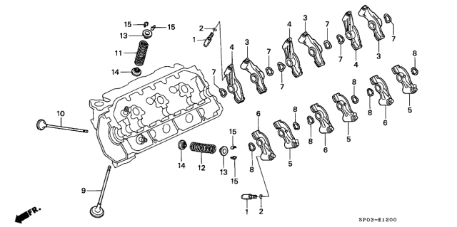 1991 Acura Legend Washer, Exhaust Wave Diagram for 14648-PY3-000