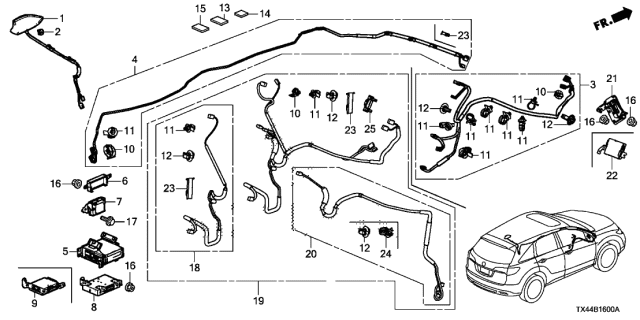 2017 Acura RDX Antenna Diagram