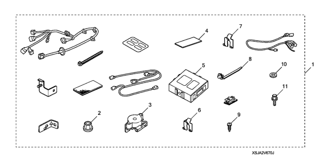 2010 Acura RL C-Clip Diagram for 08V67-S9G-7M006