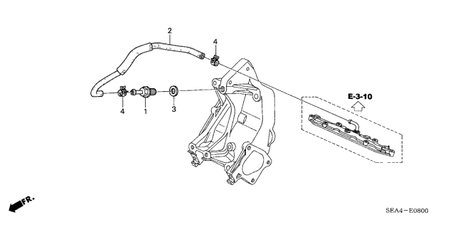 2006 Acura TSX Breather Tube Diagram