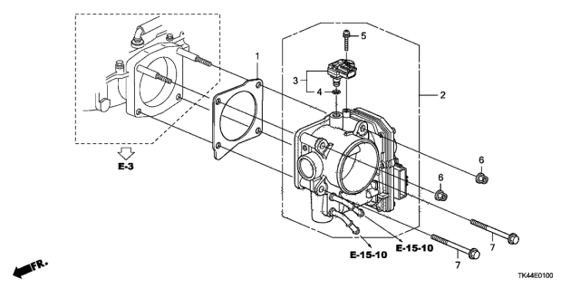 2012 Acura TL Throttle Body Diagram