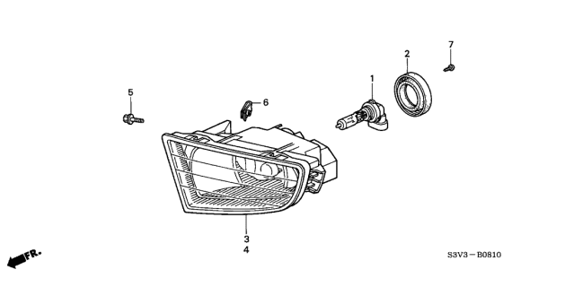 2003 Acura MDX Foglight Diagram