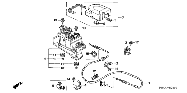 2006 Acura RSX 3 Door BASE KA 5AT Auto Cruise Diagram