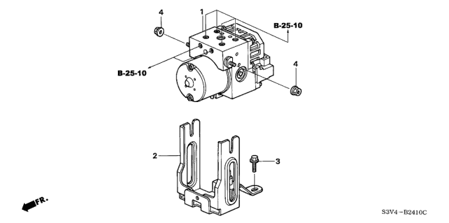 2001 Acura MDX ABS Modulator Diagram