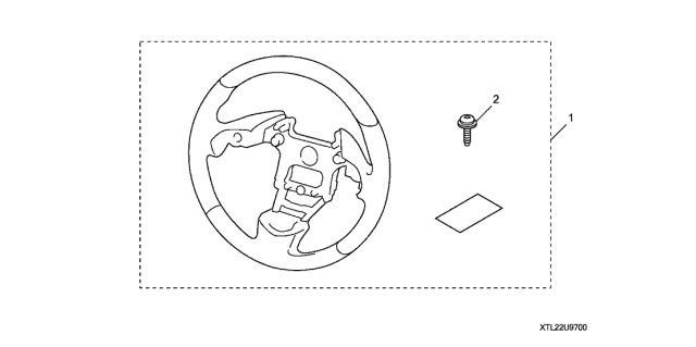 2009 Acura TSX 4 Door TSX (TECH) KA 5AT Leather Steering Wheel Diagram