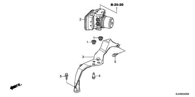 2008 Acura RL VSA Modulator Diagram