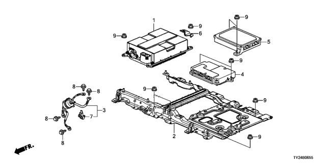 2014 Acura RLX Converter (12V) Diagram for 1C800-R9S-013