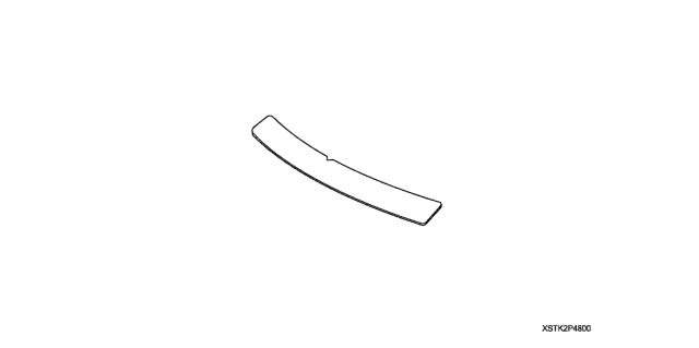 2007 Acura RDX Applique, Rear Bumper Diagram for 08P48-STK-200