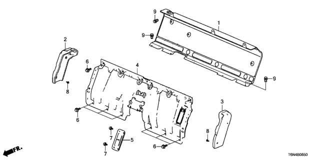 2018 Acura NSX Bolt, Flange (8X22) (Torx) Diagram for 90107-58G-A00