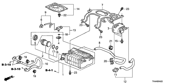 2014 Acura TL 4 Door TECH (3.7) KA 6MT Canister (4WD) Diagram