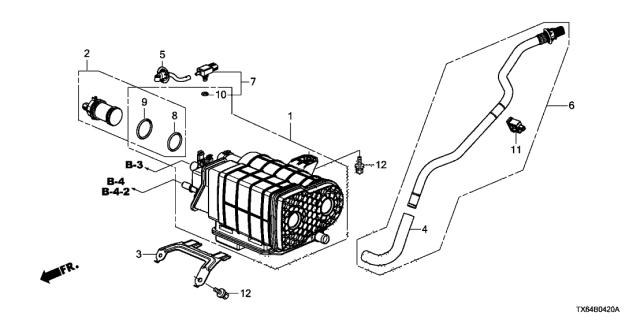 2017 Acura ILX Canister Diagram