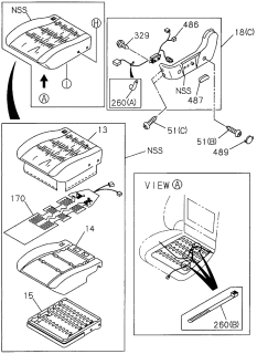 1997 Acura SLX Switch, Passenger Side Power (Dark Gray) Diagram for 8-97151-017-2