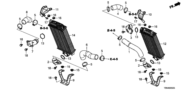 2018 Acura NSX 2 Door FIF KA DCT Intercooler Diagram