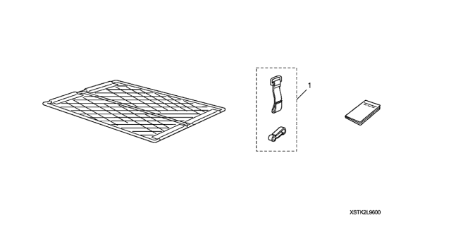 2010 Acura RDX Cargo Net Diagram