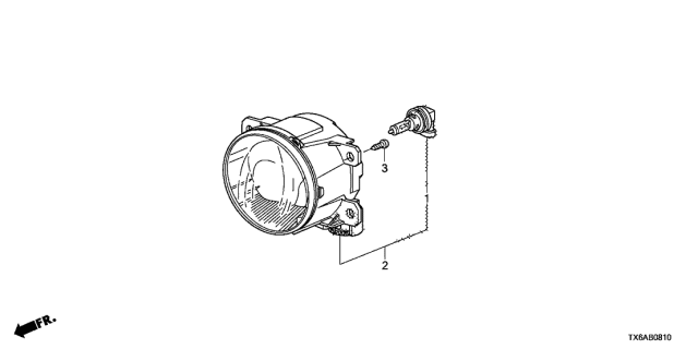 2018 Acura ILX 4 Door 24TECH (PLUS A-SPEC) KA DCT Foglight Diagram