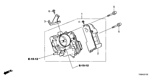 2021 Acura ILX 4 Door 24TECH (A-SPEC) KA DCT Throttle Body Diagram
