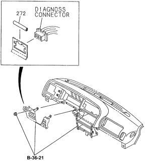1996 Acura SLX 4 Door 4LS (PREMIUM) KA 4AT Wiring Harness Protectors Diagram 2