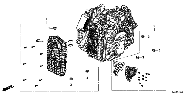 2017 Acura MDX 5 Door ADV (E.LIBERTY) KA 9AT AT Oil Pan - Cover Diagram