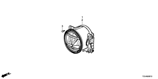 2021 Acura TLX 4 Door ADV KA XAT Foglight Diagram