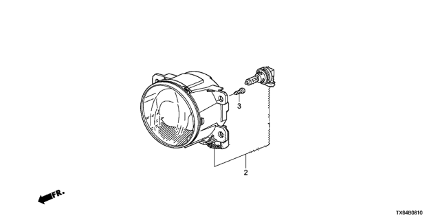 2014 Acura ILX 4 Door TECH KA 5AT Foglight Diagram